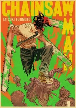 Poster Chainsaw Man Denji Transformé