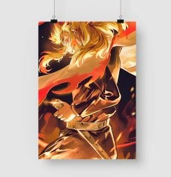 Poster Demon Slayer Rengoku