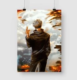 Poster Jujutsu Kaisen Satoru Gojo Pouvoir Infini