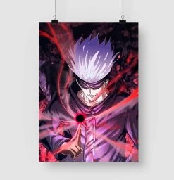 Poster Jujutsu Kaisen Satoru Gojo Infini