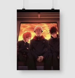 Poster Jujutsu Kaisen Trio Exorcistes
