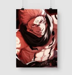 Poster Jujutsu Kaisen Sukuna Roi Des Fléaux