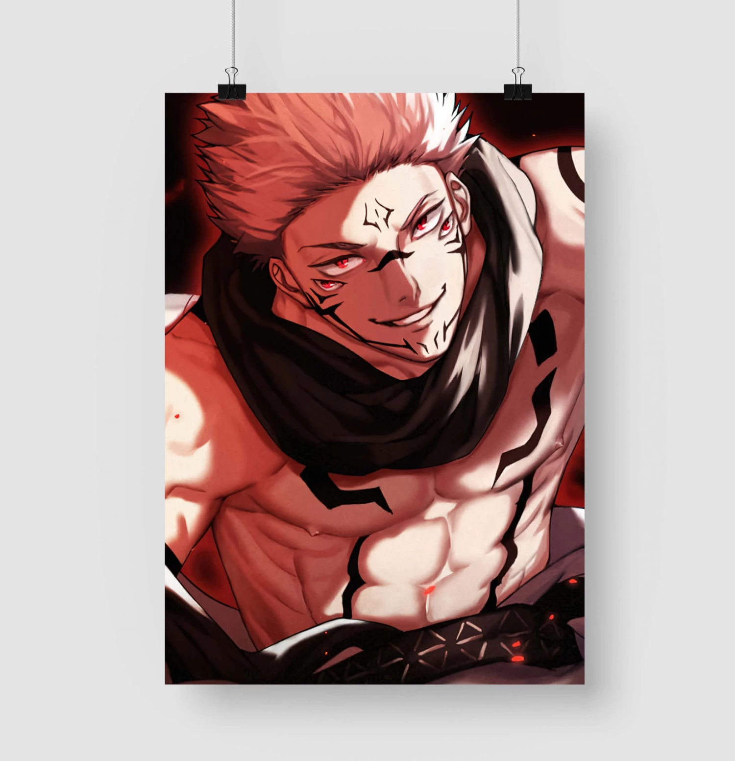 Poster Jujutsu Kaisen Sukuna Roi Des Fléaux