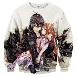 Sweat Sword Art Online Kirito Protège Asuna