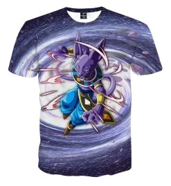 T Shirt Dragon Ball Super Beerus Galaxy