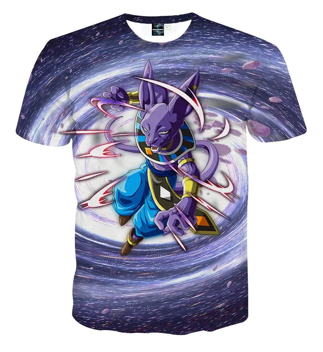 T Shirt Dragon Ball Super Beerus Galaxy