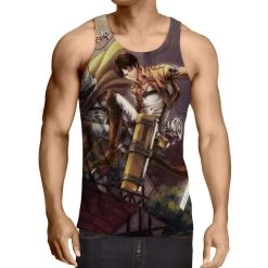 Débardeur 3D All Over Attack On Titans Eren Attack 2