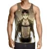 Débardeur 3D All Over Attack On Titans Eren Jaeger 2