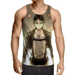 Débardeur 3D All Over Attack On Titans Eren Jaeger 2