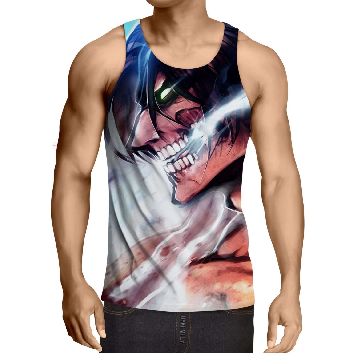 Débardeur 3D All Over Attack On Titans Eren Titan 2