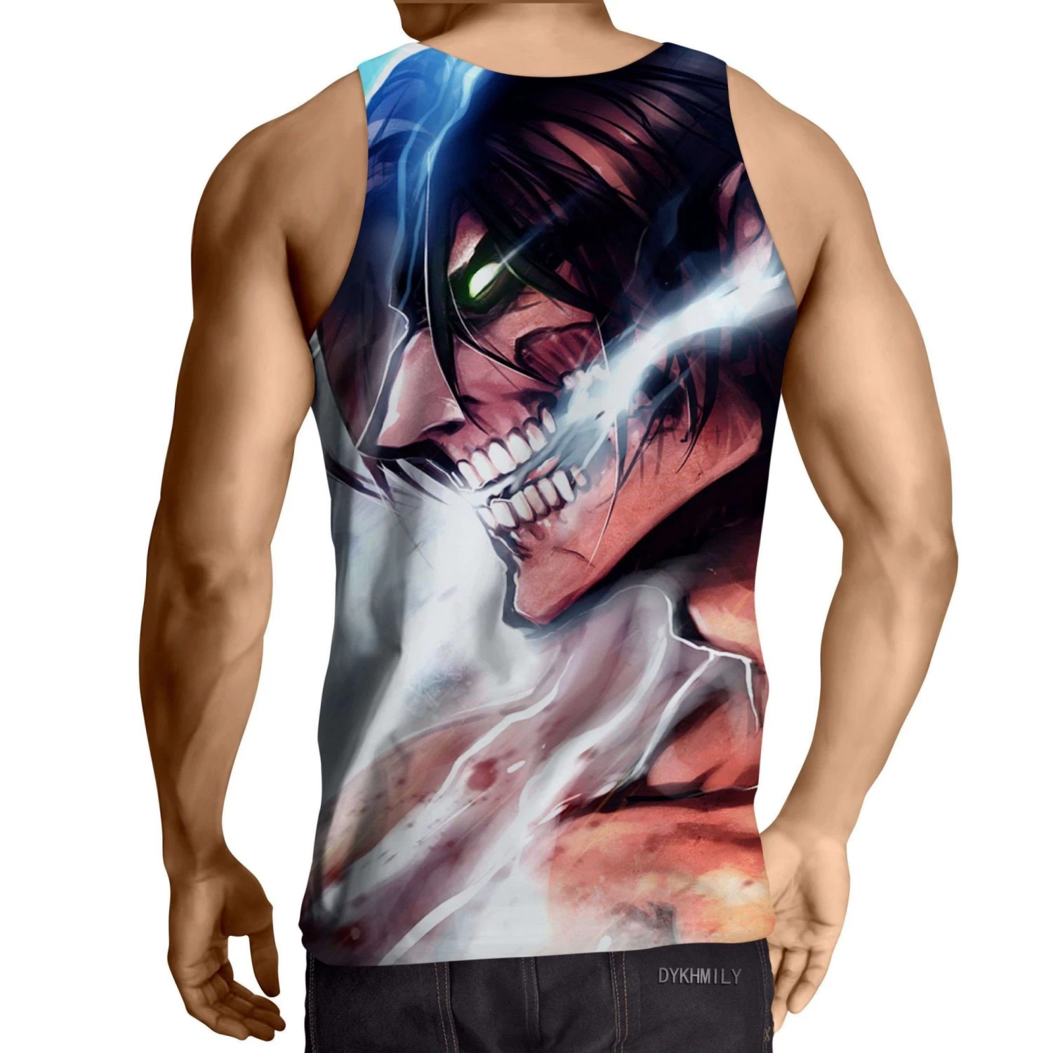 Débardeur 3D All Over Attack On Titans Eren Titan 2 – Image 2