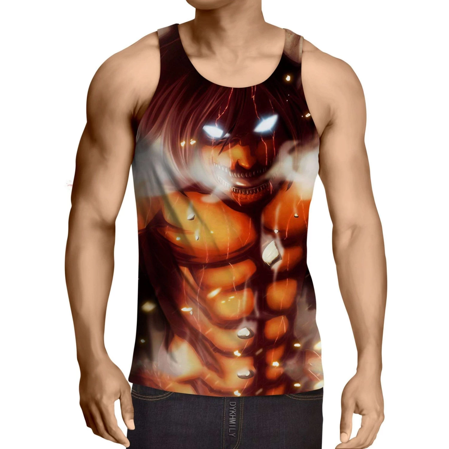 Débardeur 3D All Over Attack On Titans Eren X Titan