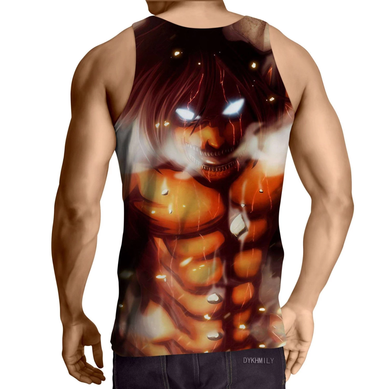 Débardeur 3D All Over Attack On Titans Eren X Titan – Image 2