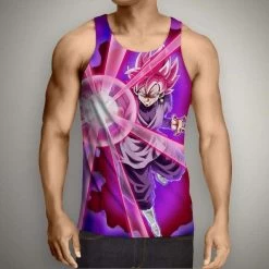 Débardeur 3D All Over Dragon Ball Super Black Attack