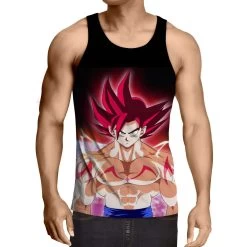 Débardeur 3D All Over Dragon Ball Super Goku Red God