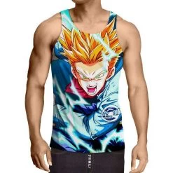 Débardeur 3D All Over Dragon Ball Z Trunks Super Saiyan