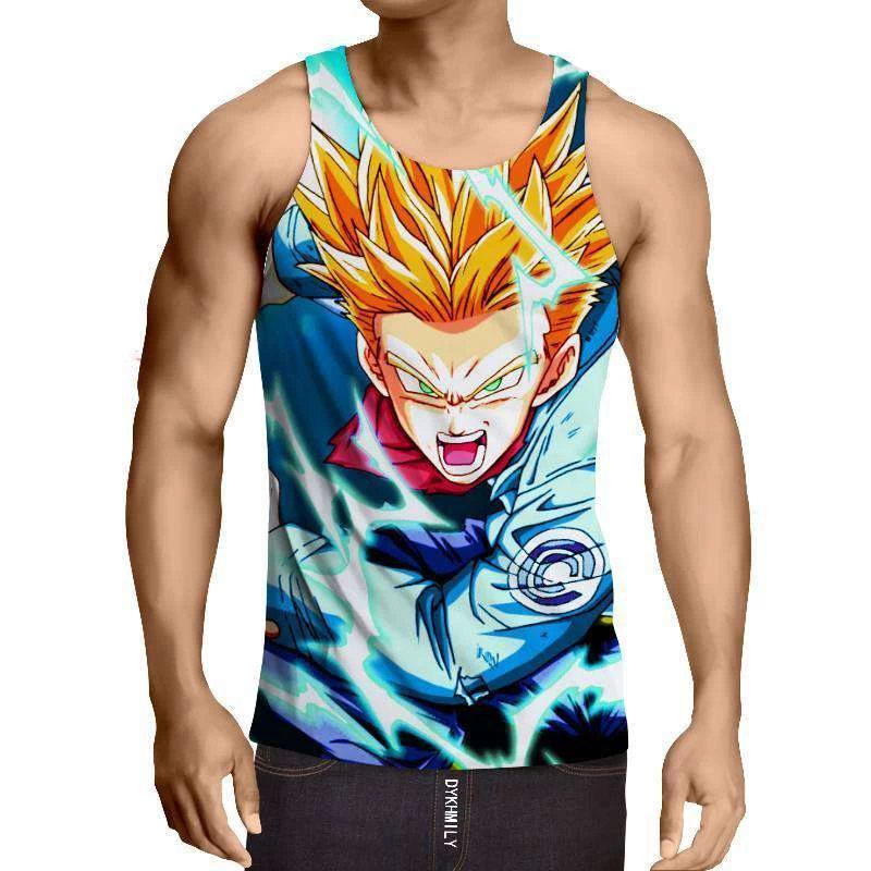 Débardeur 3D All Over Dragon Ball Z Trunks Super Saiyan