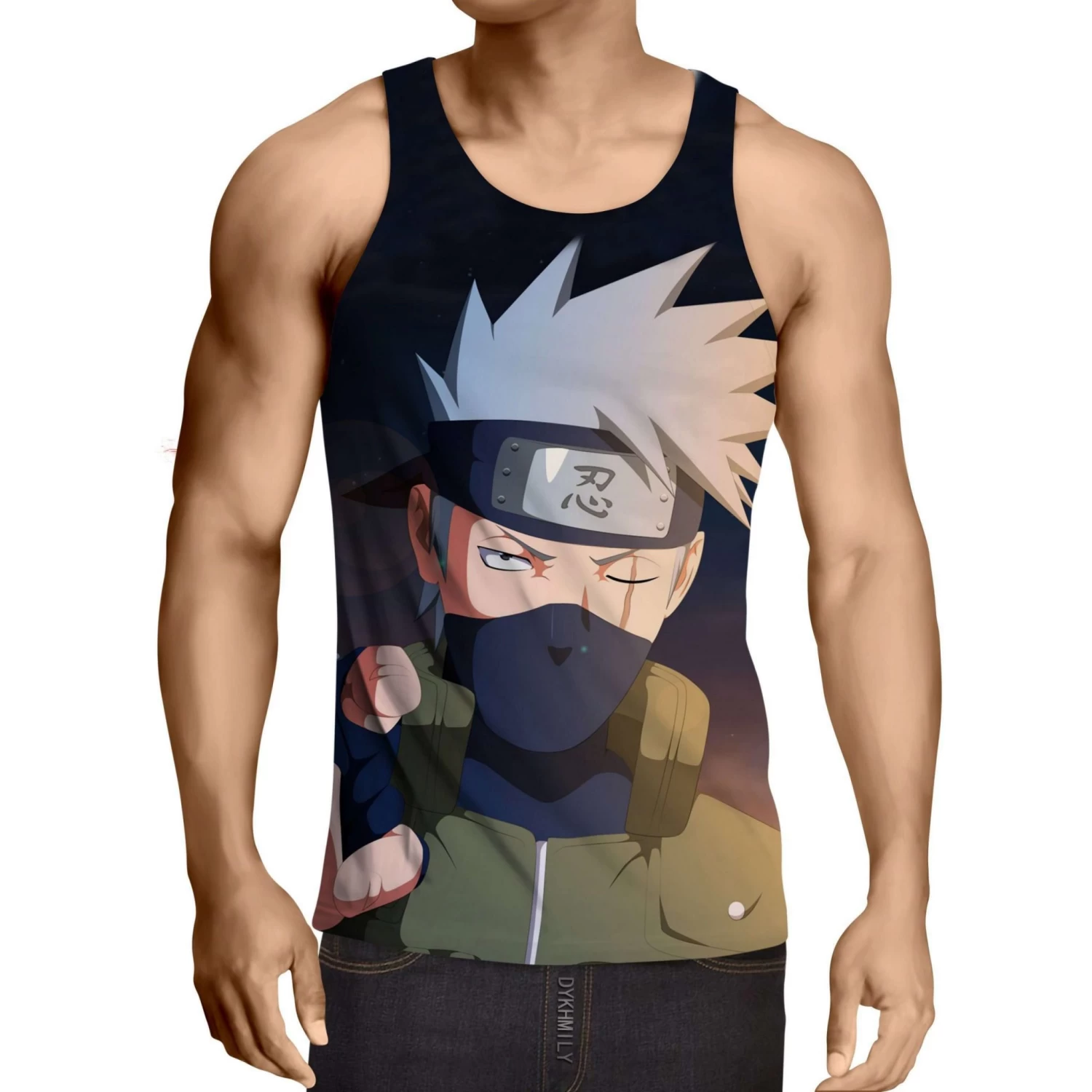 Débardeur 3D All Over Naruto Hatake Kakashi
