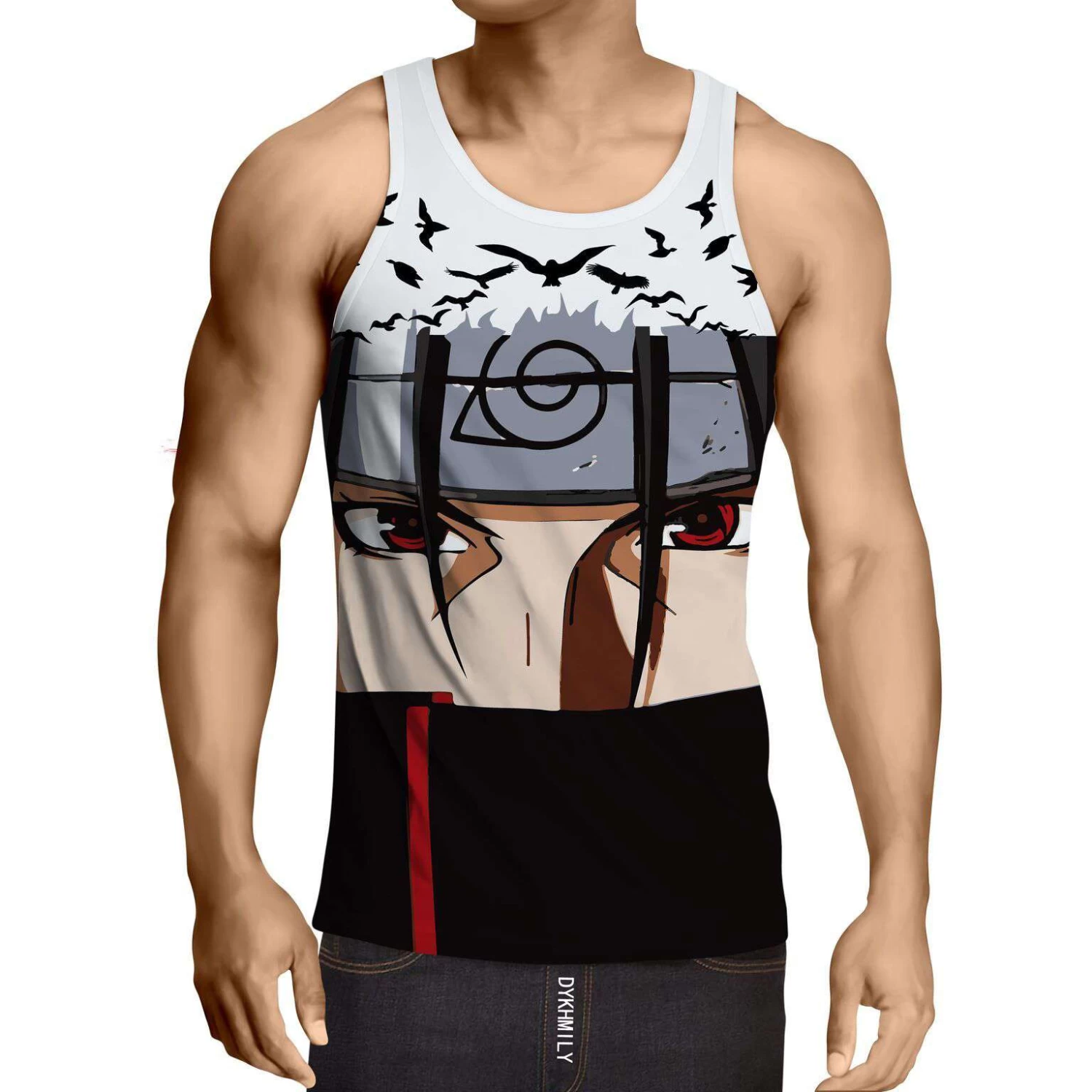 Débardeur 3D All Over Naruto Itachi Genjutsu 2