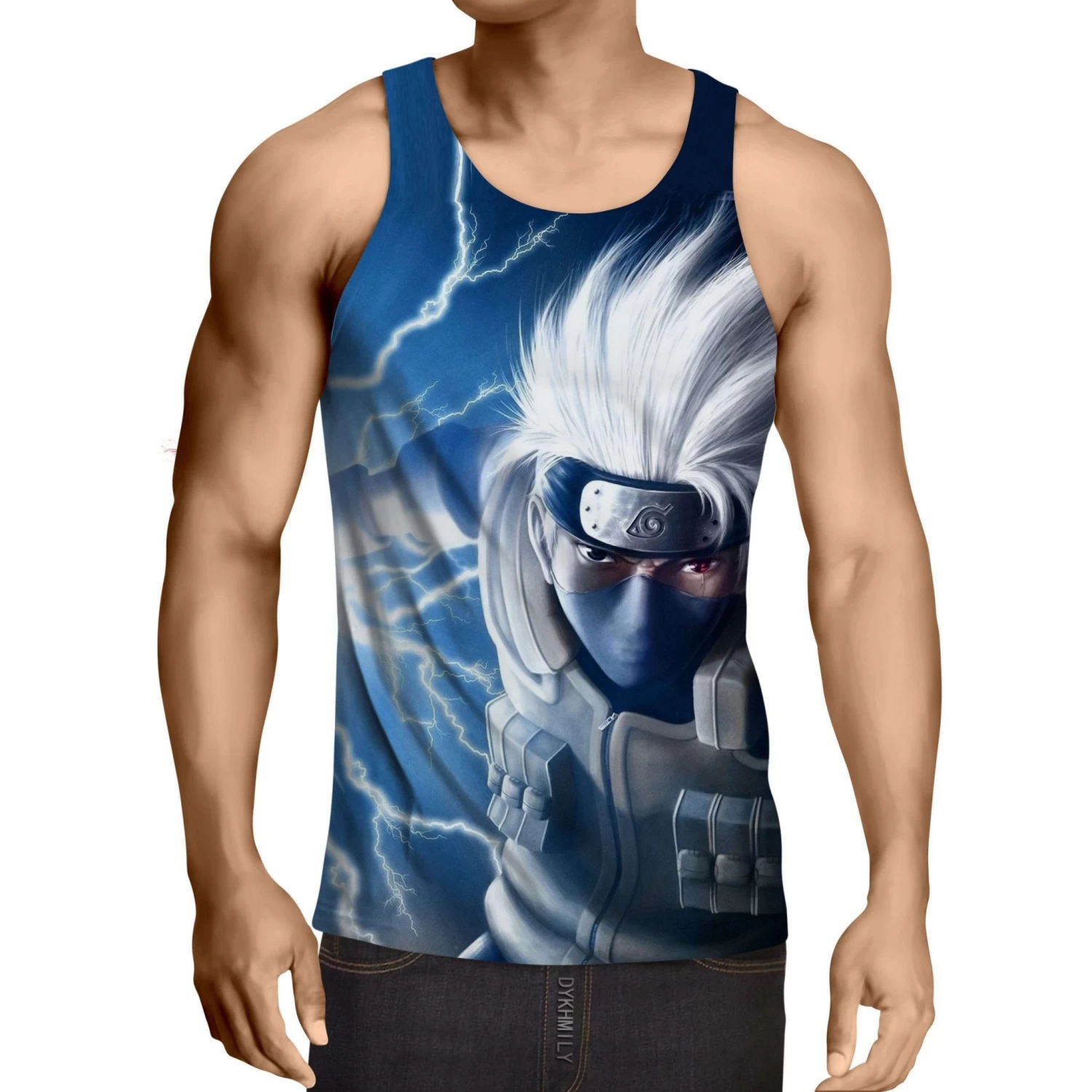 Débardeur 3D All Over Naruto Kakashi Raikiri