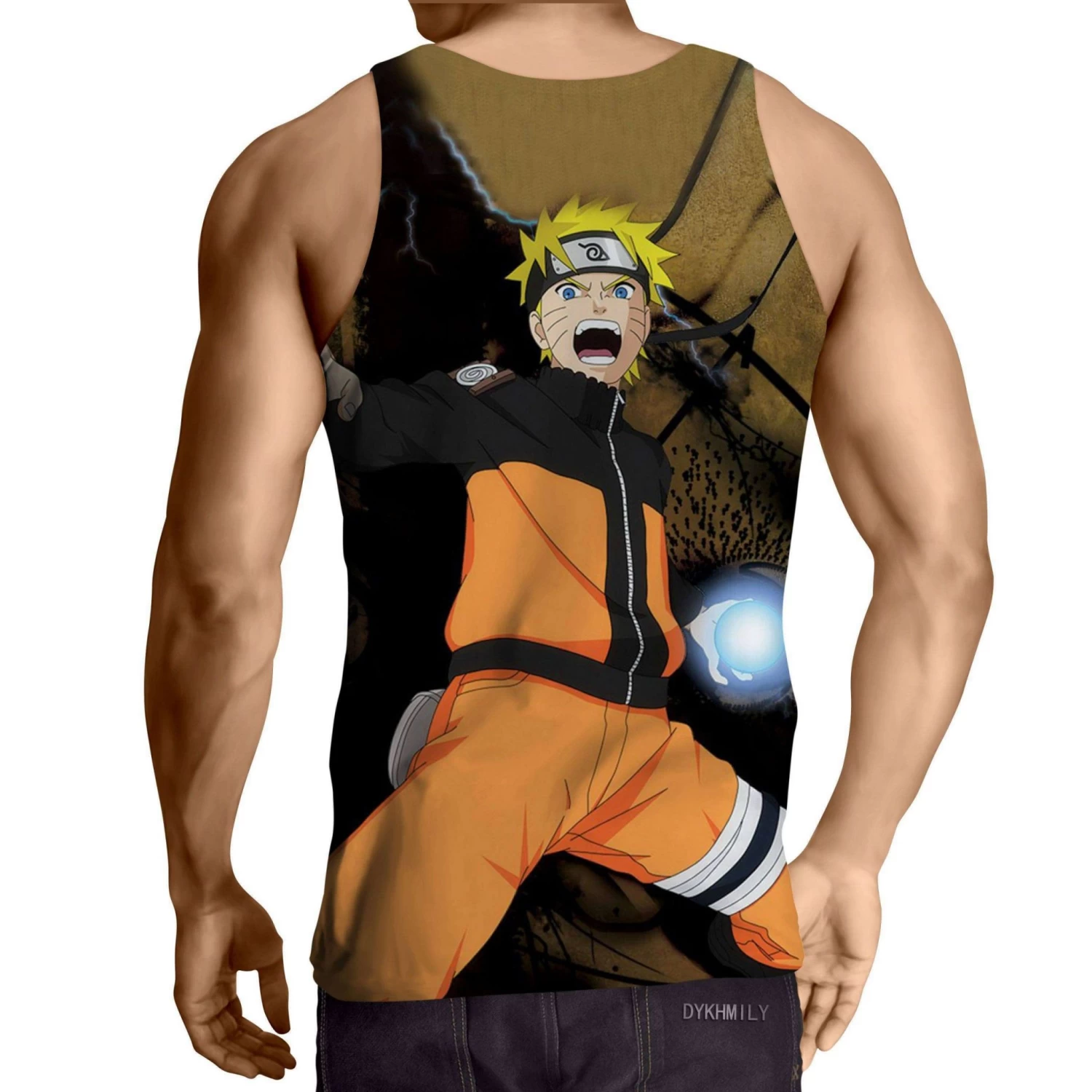 DĂ©bardeur 3D All Over Naruto Rasengan â Image 2