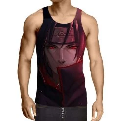 Débardeur 3D All Over Naruto Uchiha Itachi Akatsuki