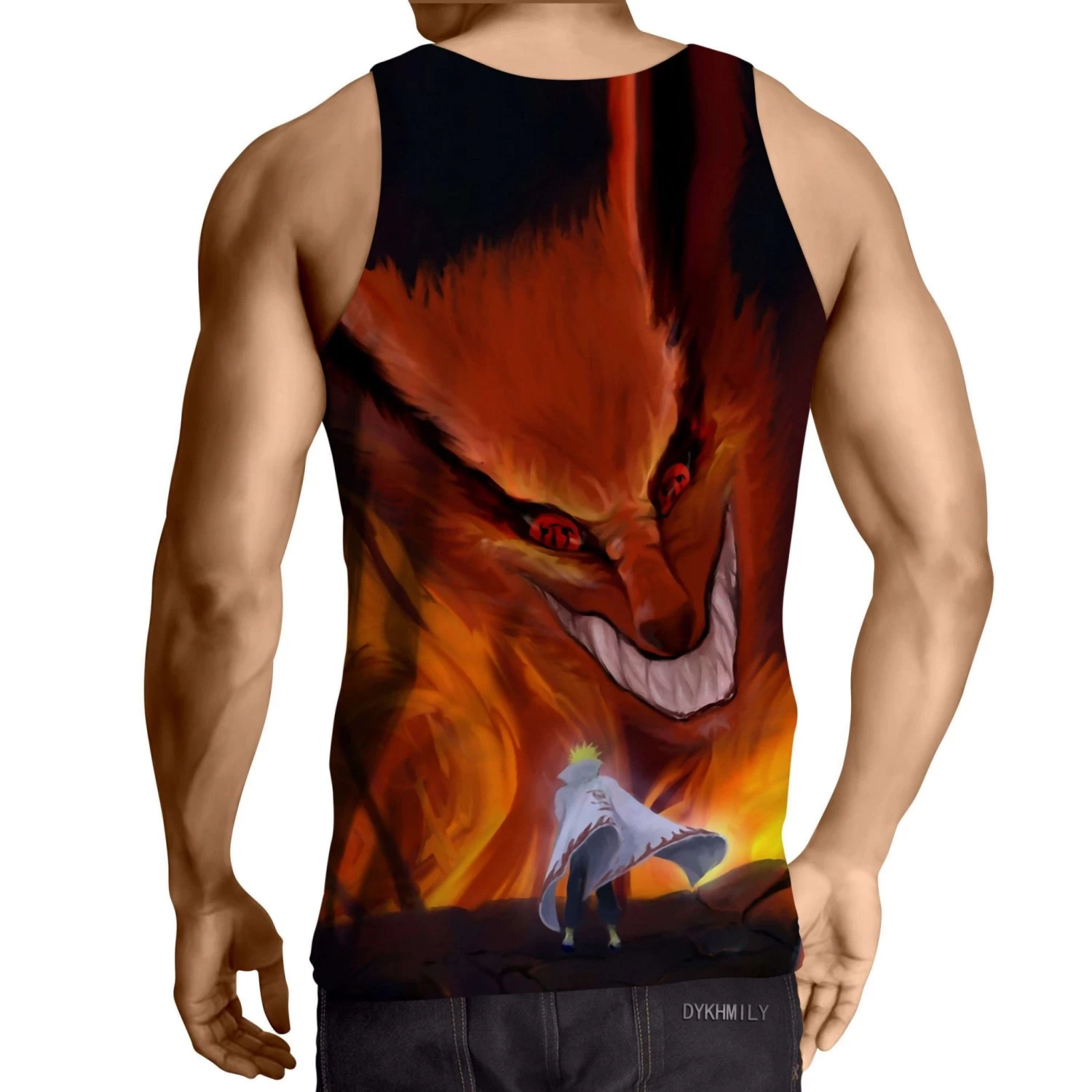 DĂ©bardeur 3D All Over Naruto Vs Kyubi â Image 2