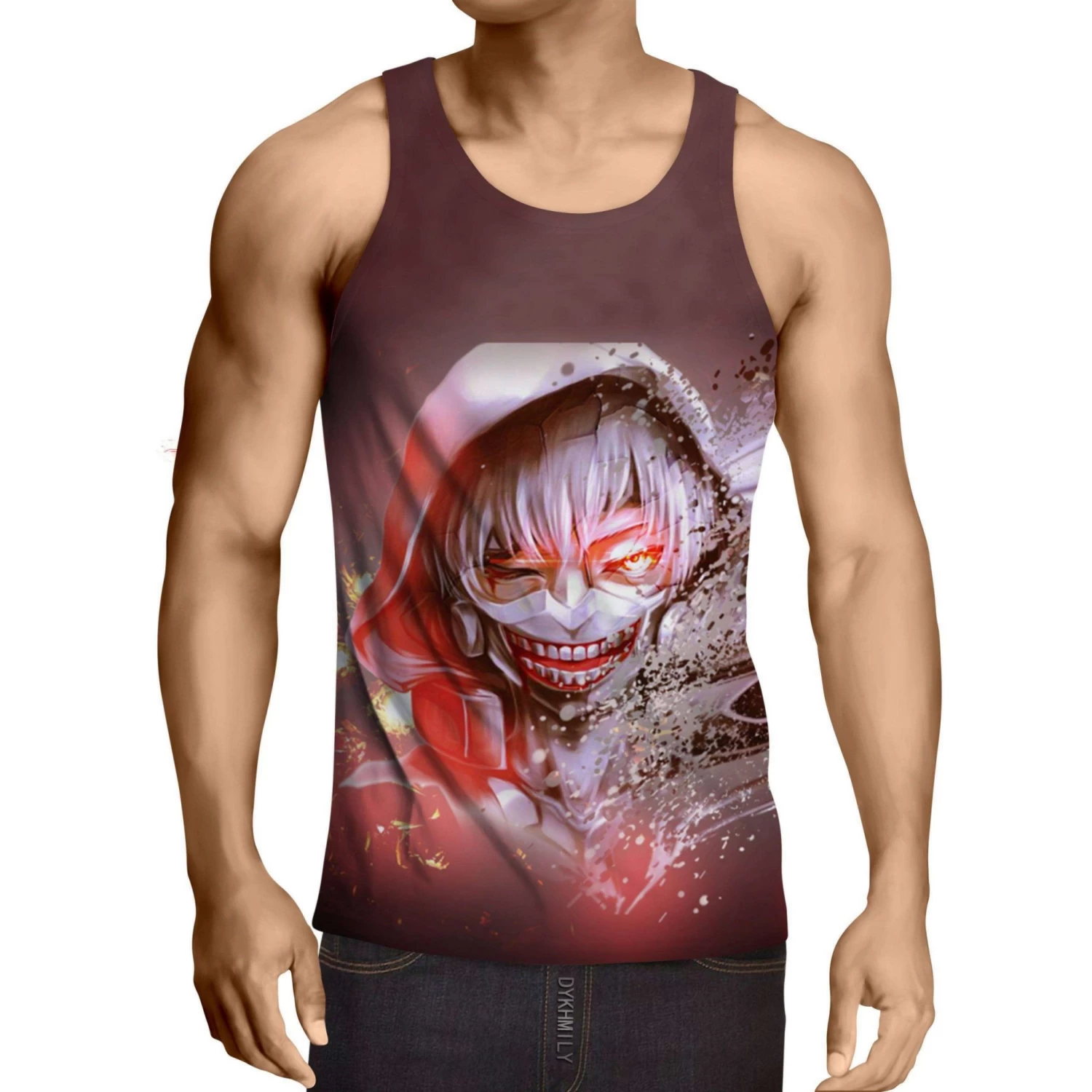 Débardeur 3D All Over Tokyo Ghoul Kaneki Power