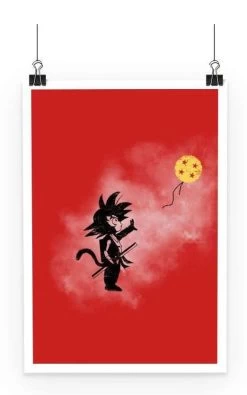 Poster Dragon Ball Goku Kid Dragon Balloon