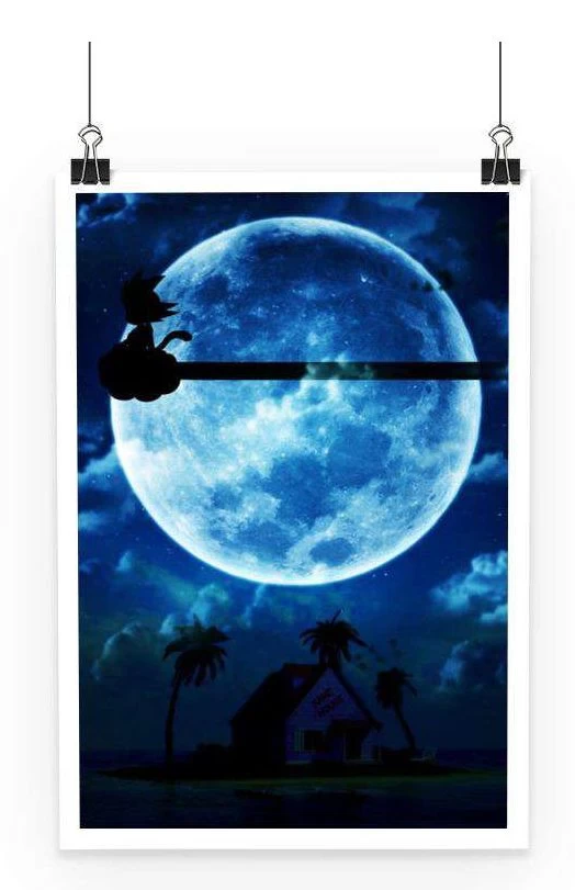 Poster Dragon Ball Goku Kid Moon