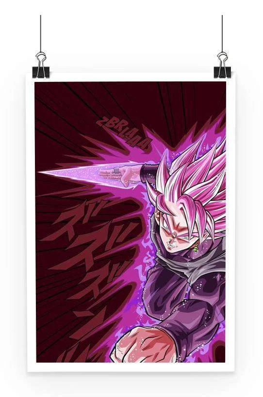 Poster Dragon Ball Super Black Attaque