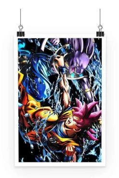 Poster Dragon Ball Super Goku Vs Beerus