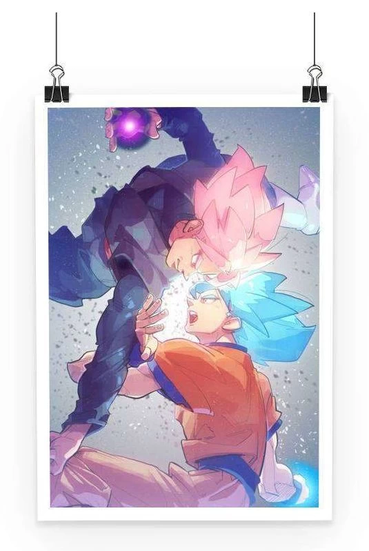 Poster Dragon Ball Super Goku Vs Black