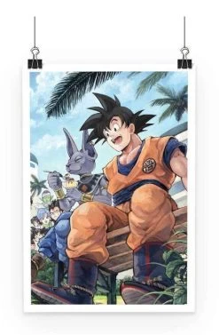 Poster Dragon Ball Super Goku X Beerus