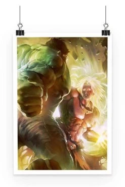 Poster Dragon Ball Z Broly Vs Hulk