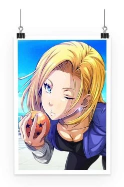 Poster Dragon Ball Z C18 Boule De Cristal