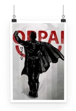 Poster One Punch Man Saitama Oppai