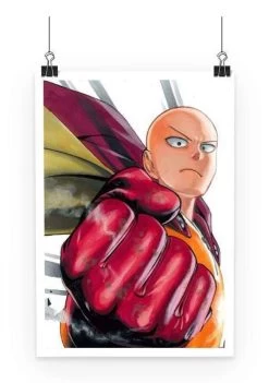 Poster One Punch Man Saitama Punch