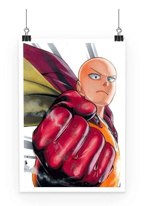 Poster One Punch Man Saitama Punch