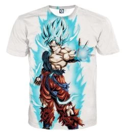 T Shirt Dragon Ball Super Goku SSJ Blue