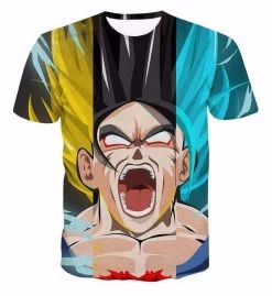T Shirt Dragon Ball Z Goku Transormations