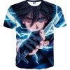 T Shirt All Over 3D Naruto Uchiha Sasuke Six Path
