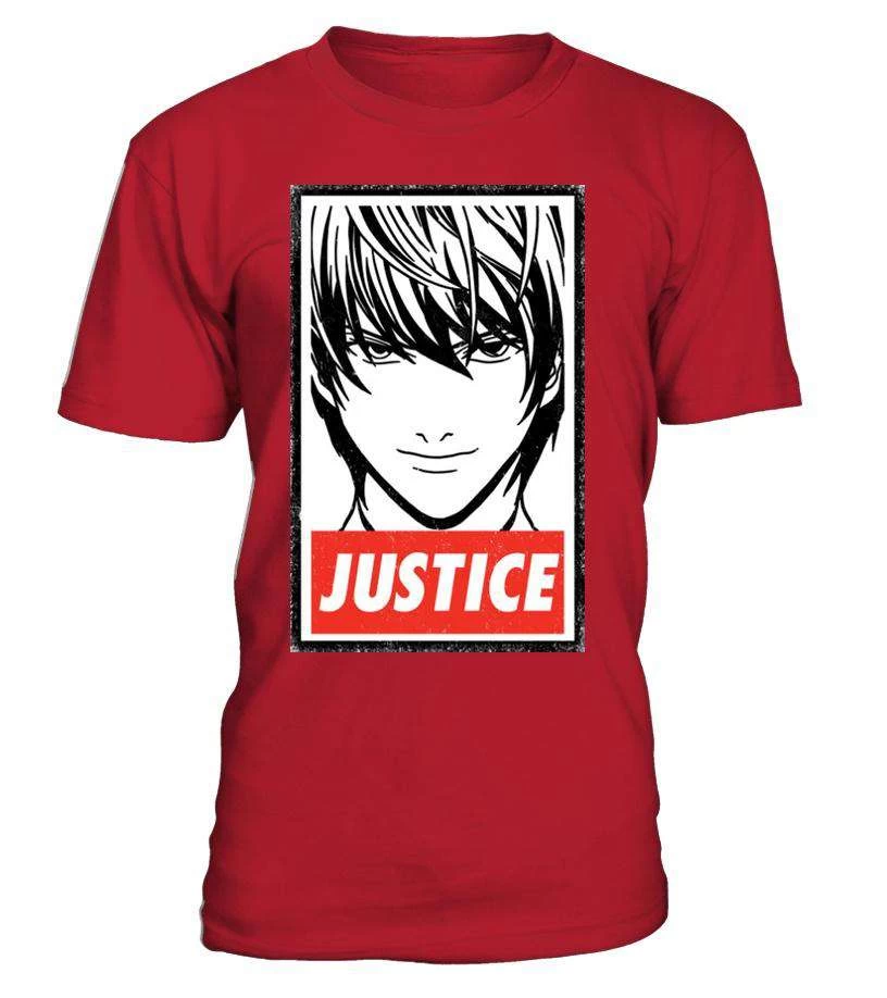 T Shirt Death Note Light Justice – Image 3