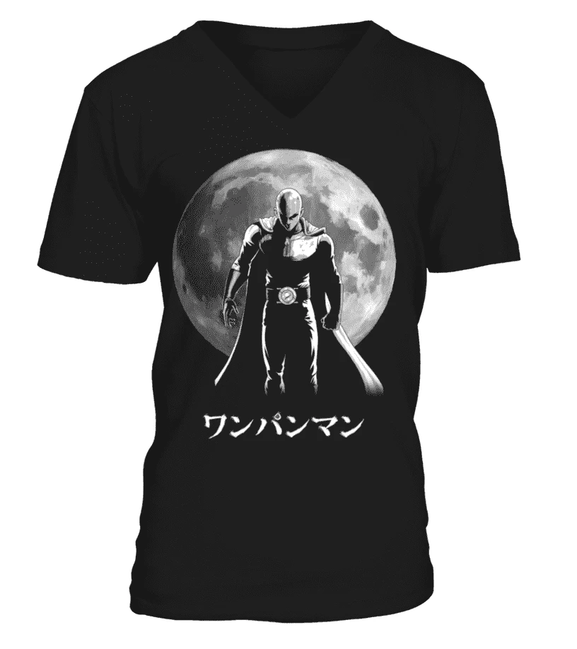 T Shirt One Punch Man Saitama Moon – Image 3