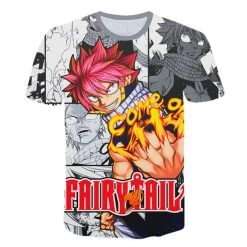 T Shirt Fairy Tail Natsu Style Manga