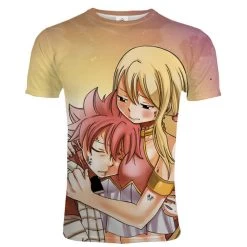 T Shirt Fairy Tail Natsu Et Lucy