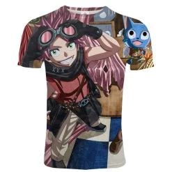 T Shirt Fairy Tail Natsu Et Happy