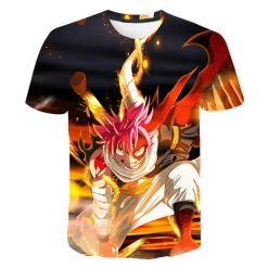 T Shirt Fairy Tail Natsu Transformation