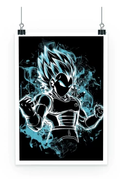 Poster Dragon Ball Super Vegeta Super Saiyan God