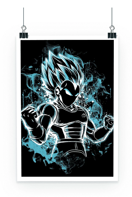 Poster Dragon Ball Super Vegeta Super Saiyan God